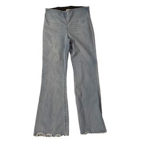 High-waisted flare jeans